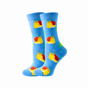 Women Snail Print Socks