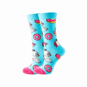 Women Unicorn Print Socks